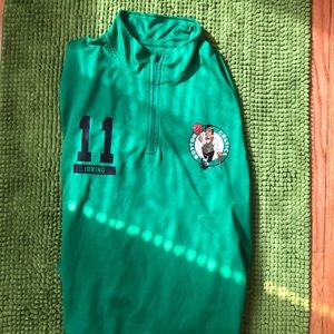 NBA Kyrie Irving Boston warm up quarter zip